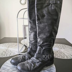 Madden Girl Women's Grey Knee Boots
